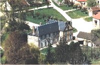 Le centre du village, vue a&eacute;rienne